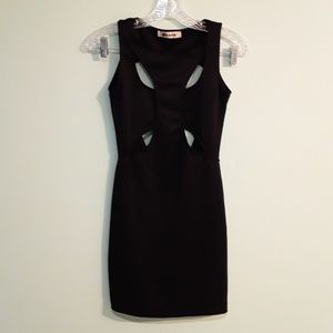 Black dress with cutouts